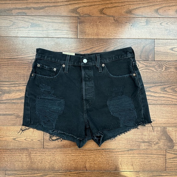 NWT Levi’s 501° ORIGINAL HIGH RISE JEAN SHORTS - Picture 6 of 8